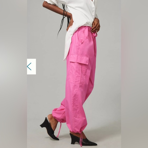 Good American Parachute Pants Malibu Pink - Small - Picture 4 of 10